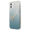 Guess GUHCP12SPCUGLSBL iPhone 12 mini5,4 niebieski/blue hardcase Glitter Gradient Script